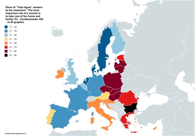 Είναι η θέση της γυναίκας στο σπίτι; Τι απαντήσαμε οι Έλληνες (και οι Ελληνίδες)